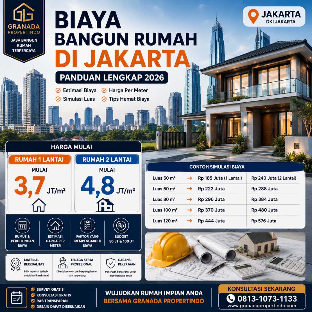 biaya bangun rumah di Jakarta